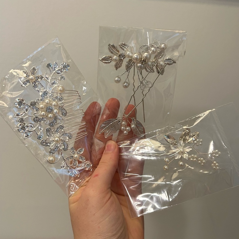 Four piece hair comb woman’s for wedding bridal formal